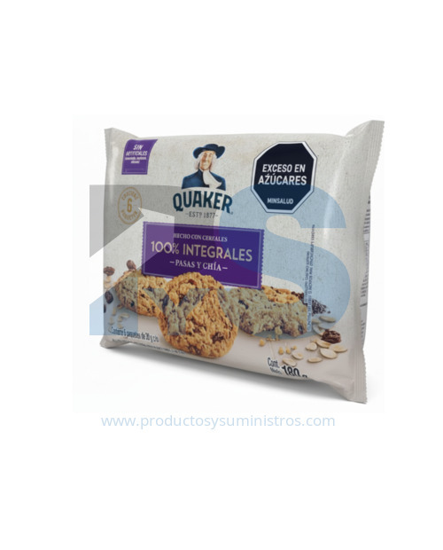 Galleta Quaker Pasas y Chía x 6 Paquetes