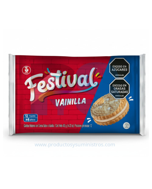 Galletas Festival Vainilla x 12 Uds