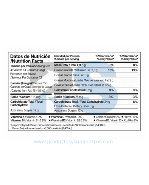 Galletas Festival Vainilla x 12 Uds