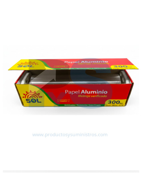 Papel Aluminio El Sol Ref. 300