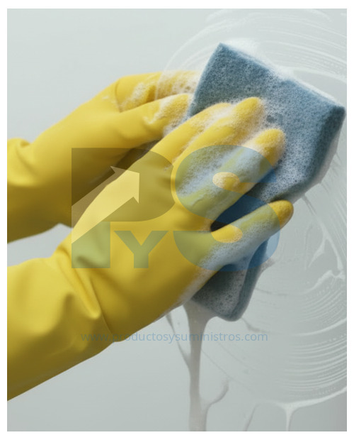 Guante Industrial Rubberplus Amarillo Calibre 35 Talla 7