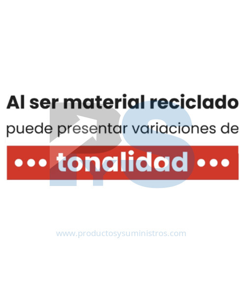 Papelera Pedal Material Recuperado Roja 10 L Estra