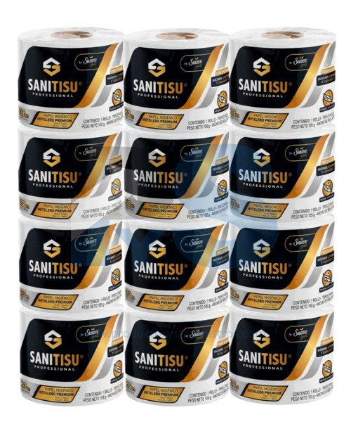 Papel Higiénico Sanitisu Premium Triple Hoja x 32m x 12 Unidades