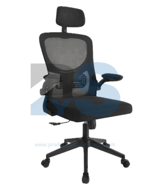 Sillón Presidente ZAD Malla Negra Basculante Base Nylon