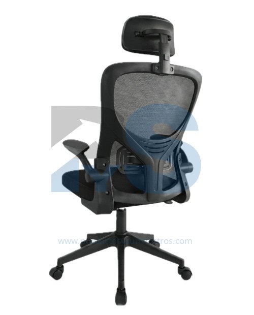 Sillón Presidente ZAD Malla Negra Basculante Base Nylon