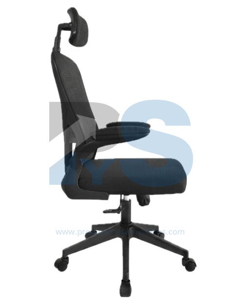 Sillón Presidente ZAD Malla Negra Basculante Base Nylon