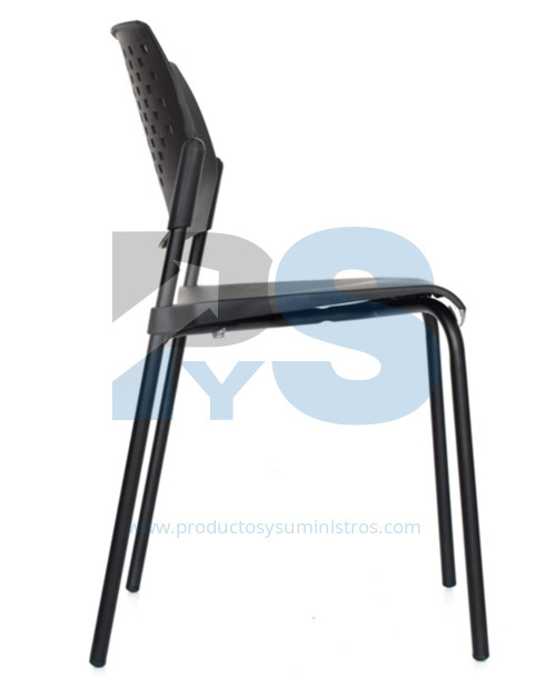 Silla Interlocutora Butterfly Negra 2PC Estructura Negra