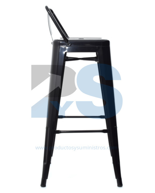 Banco para Bar Cloe con Espaldar Negro