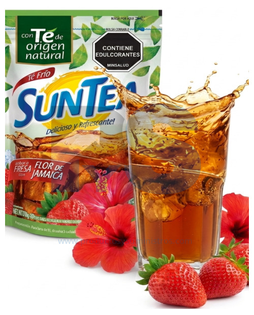 Te en Polvo Sun Tea Flor de Jamaica x 240 g x 9 L