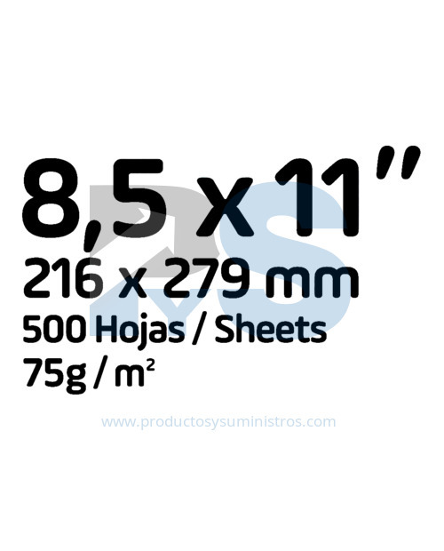 Papel Fotocopia Marfil Carta Blanco 75 g x 500 Hojas