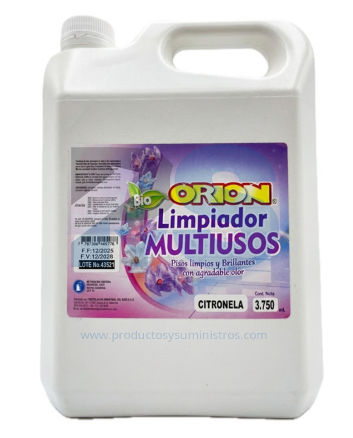 Limpiador Multiusos Citronela ORION x 3750 ml