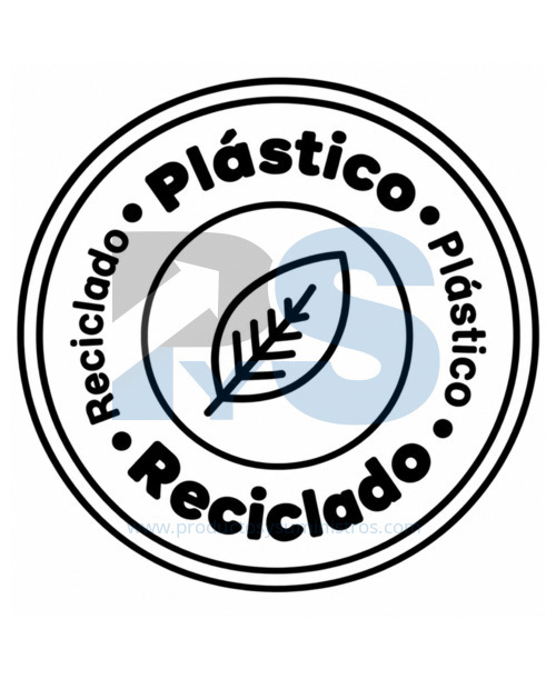 Papelera Vaivén Material Recuperado Negra 35 L Estra 4-1048887