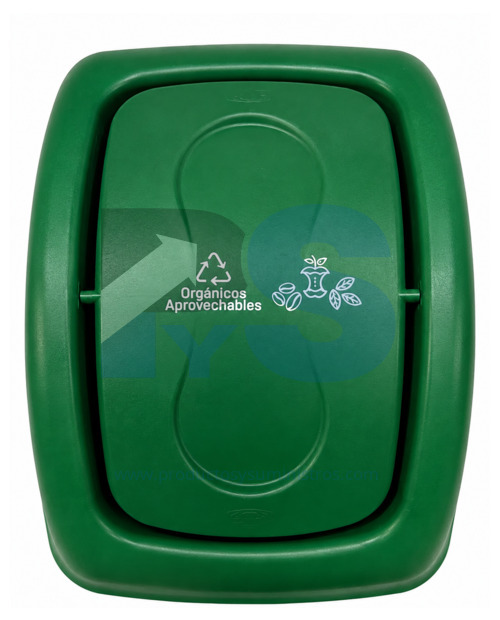 Papelera Vaivén Material Recuperado Verde 10 L Estra 4-1048882