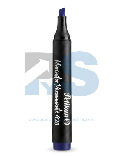 Marcador Permanente Pelikan 420 Azul 