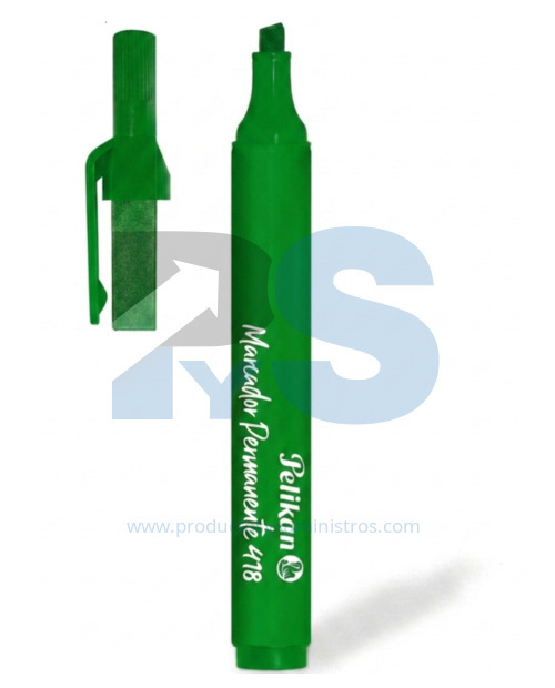 Marcador Permanente Pelikan 418 Verde