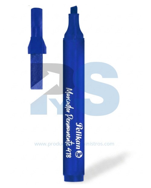 Marcador Permanente Pelikan 418 Azul